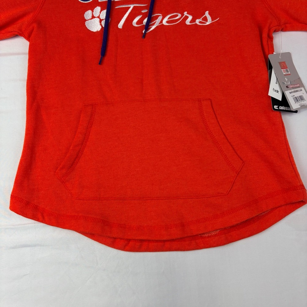 Clemson Tigers S Colosseum Orange Hoodie Embroidered Pullover Gameday NCAA NWT - Picture 5 of 11